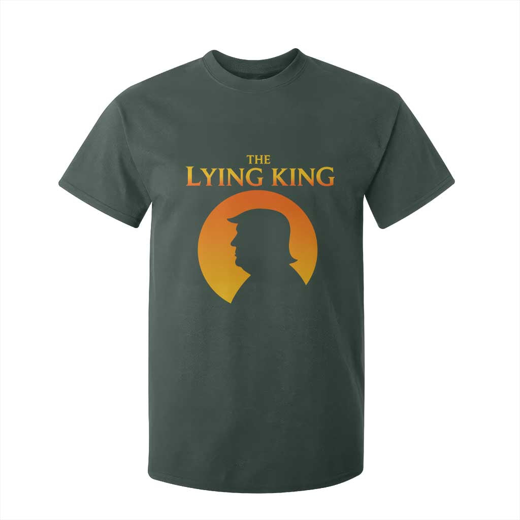 The Lying King Silhouette Sunrise Political Satire Parody Graphic T Shirt For Kid