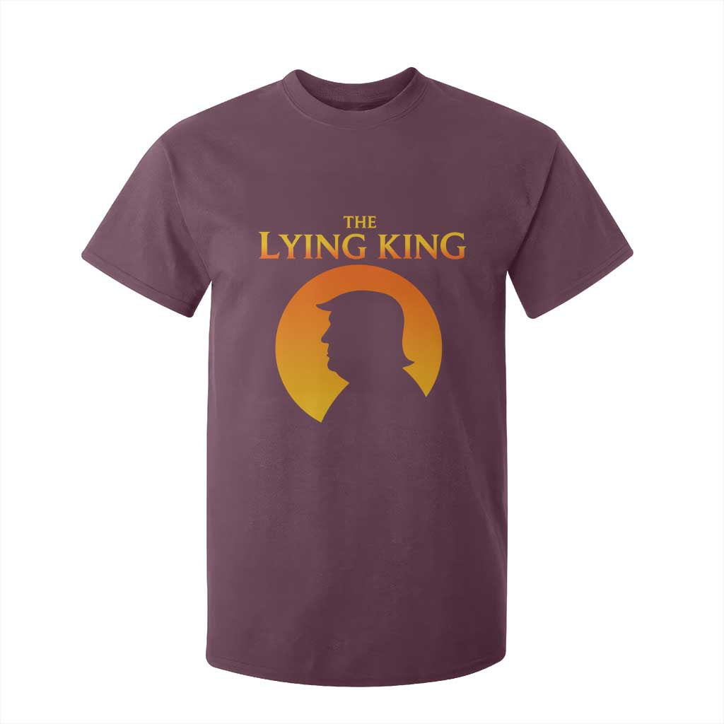 The Lying King Silhouette Sunrise Political Satire Parody Graphic T Shirt For Kid