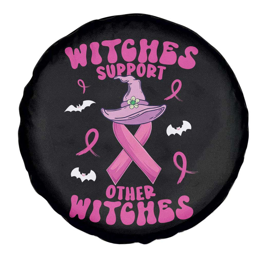 Witch Breast Cancer Warrior Spare Tire Cover Witches Support Other Witches Halloween Vibe TS02 Print Your Wear