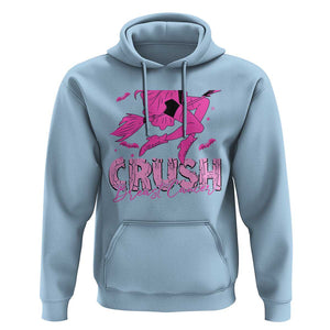 Witch Breast Cancer Hoodie Crush Breast Cancer Pink Ribbon Halloween Vibe TS02 Light Blue Print Your Wear