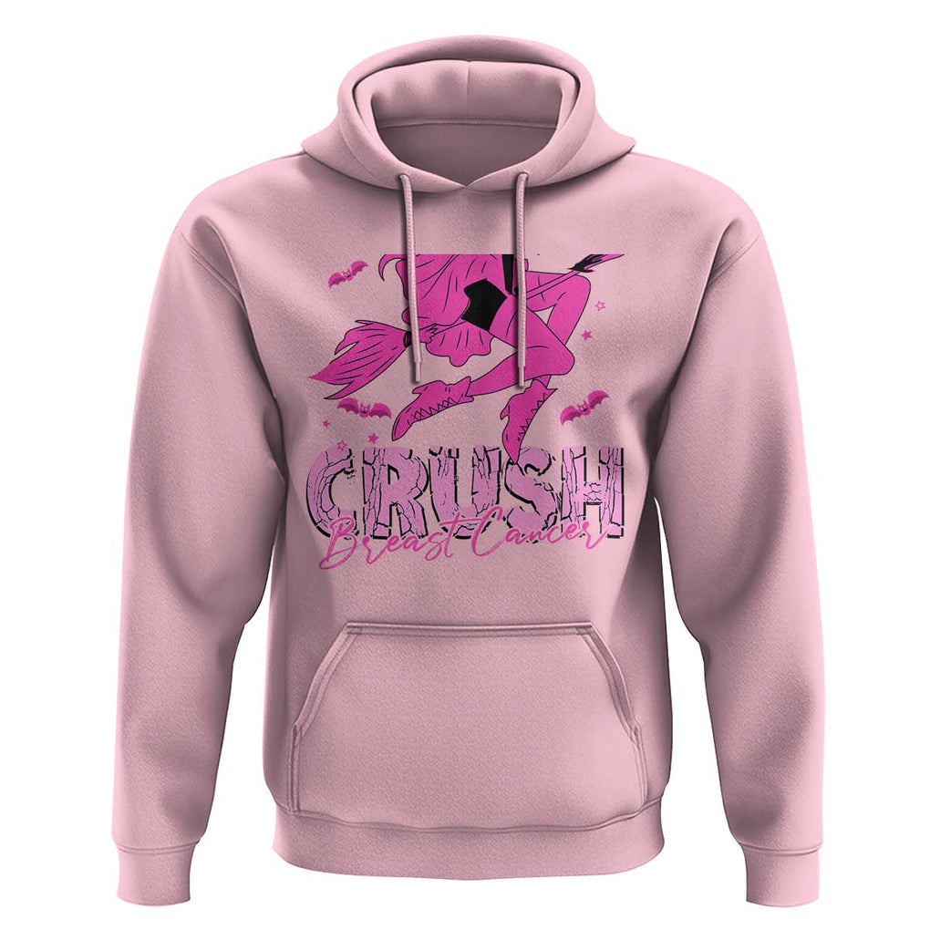 Witch Breast Cancer Hoodie Crush Breast Cancer Pink Ribbon Halloween Vibe TS02 Light Pink Print Your Wear