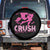 Witch Breast Cancer Spare Tire Cover Crush Breast Cancer Pink Ribbon Halloween Vibe TS02 No hole Black Print Your Wear