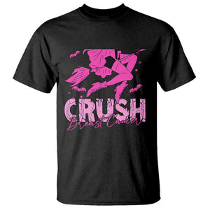 Witch Breast Cancer T Shirt Crush Breast Cancer Pink Ribbon Halloween Vibe TS02 Black Print Your Wear