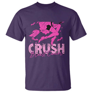 Witch Breast Cancer T Shirt Crush Breast Cancer Pink Ribbon Halloween Vibe TS02 Purple Print Your Wear