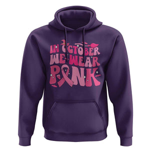 Witch Breast Cancer Hoodie In October We Wear Pink Ribbon Halloween Vibe TS02 Purple Print Your Wear