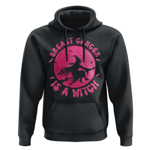 Breast Cancer Is A Witch Hoodie Halloween Pink Ribbon Support Warriors TS02 Black Print Your Wear