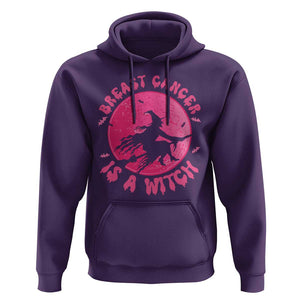 Breast Cancer Is A Witch Hoodie Halloween Pink Ribbon Support Warriors TS02 Purple Print Your Wear