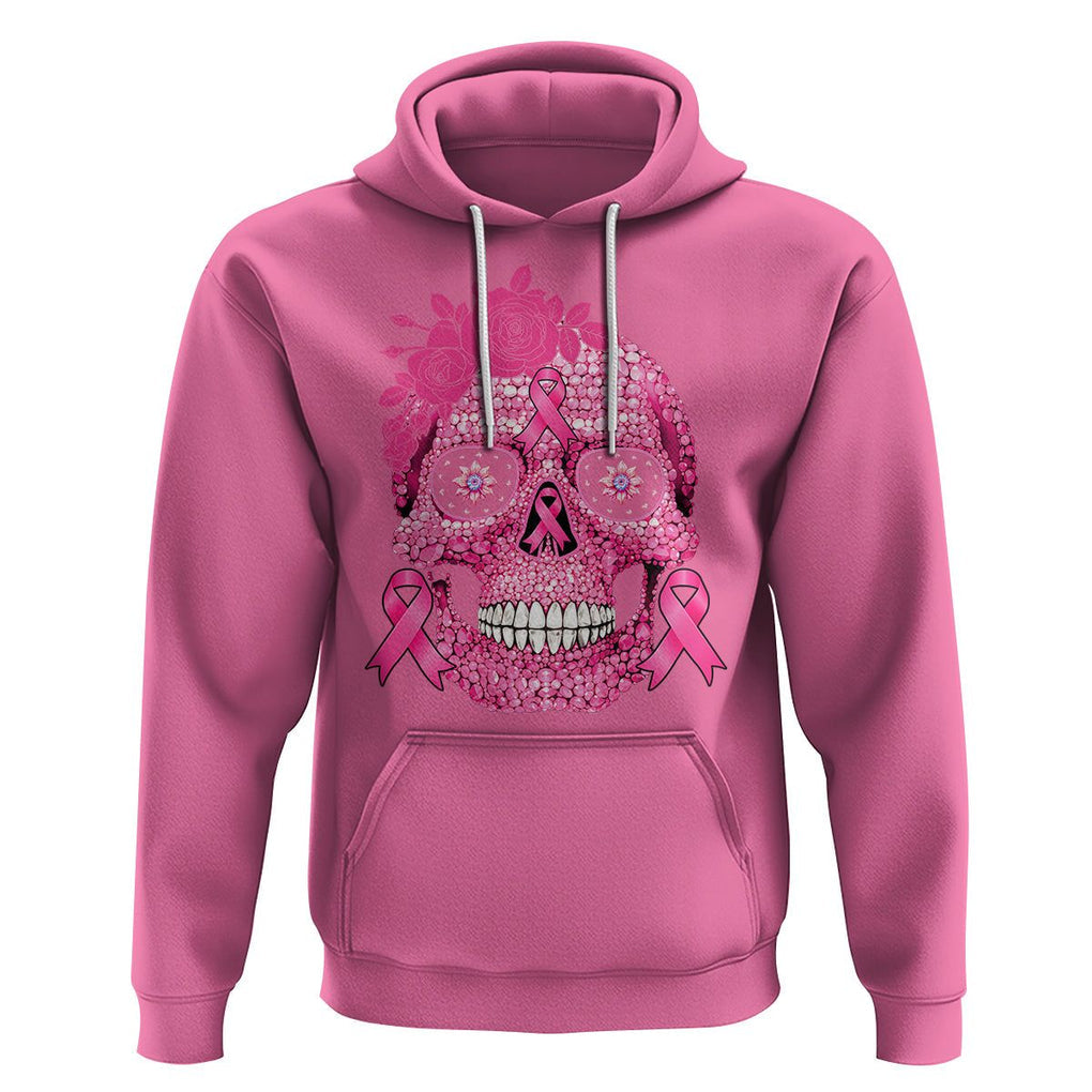 Sugar Skull Breast Cancer Hoodie Pink Ribbon Support Squad Breast Cancer Warrior Girls Women TS02 Azalea Printyourwear