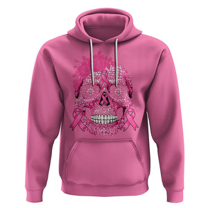 Sugar Skull Breast Cancer Hoodie Pink Ribbon Support Squad Breast Cancer Warrior Girls Women TS02 Azalea Printyourwear