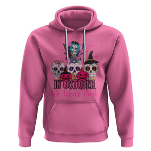 Skull Breast Cancer Hoodie In October We Wear Pink Support Squad Breast Cancer Warrior Survivor TS02 Azalea Printyourwear