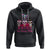 Skull Breast Cancer Hoodie In October We Wear Pink Support Squad Breast Cancer Warrior Survivor TS02 Black Printyourwear