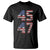 Trump 2024 T Shirt 45 47 President He Won Vintage American Flag TS02 Black Print Your Wear