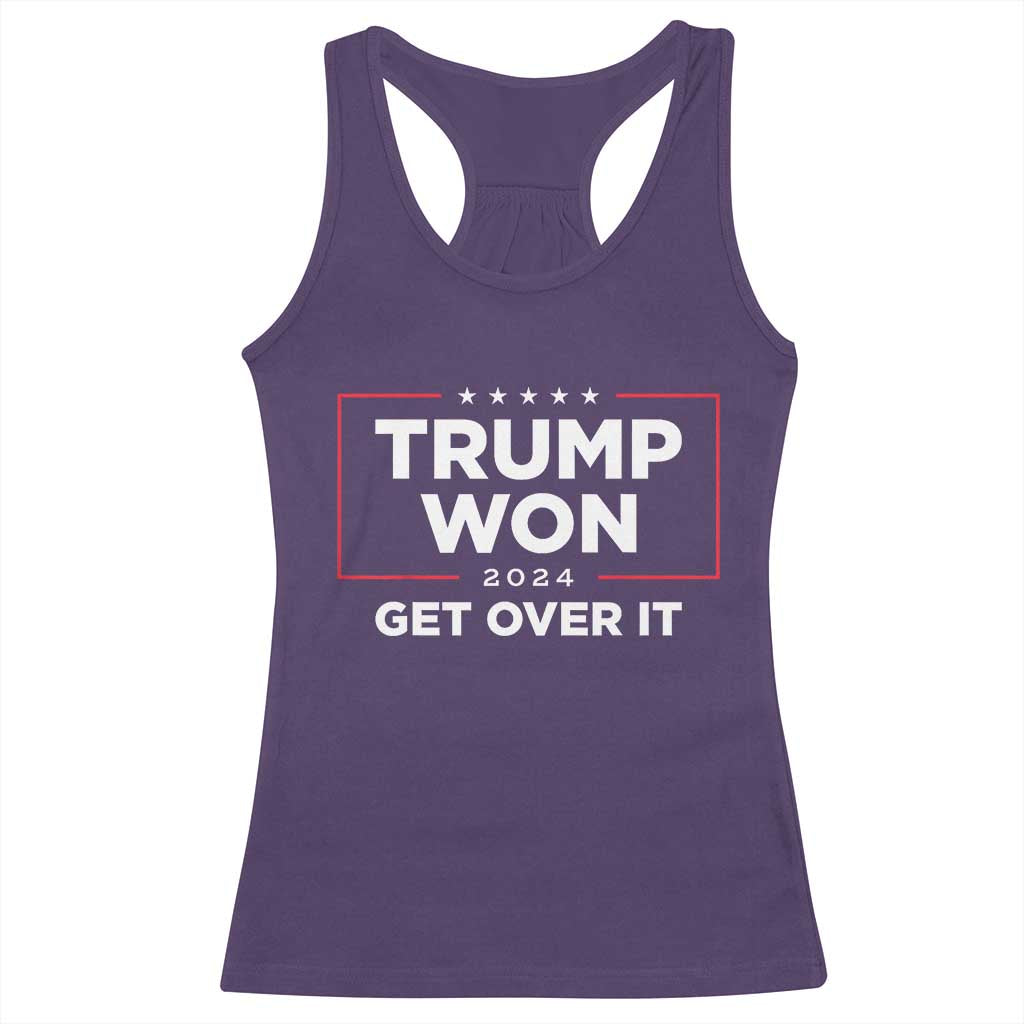 Trump 2024 Racerback Tank Top 47th President He Won Get Over It TS02 Purple Print Your Wear