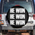 Trump 2024 Spare Tire Cover Triple He Won 47th President TS02 No hole Black Print Your Wear