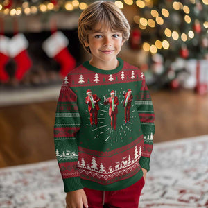 Funny Trump Dance Xmas Ugly Christmas Sweater Santa Claus 2024 Xmas Pajamas Holiday TS02 Christmas Print Your Wear