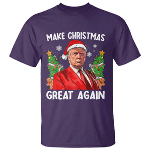 Funny Santa Trump 2024 T Shirt Make Christmas Great Again TS02 Purple Print Your Wear