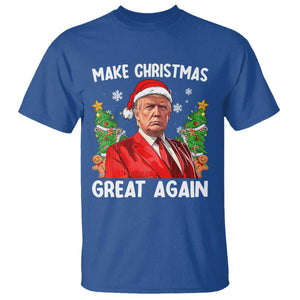Funny Santa Trump 2024 T Shirt Make Christmas Great Again TS02 Royal Blue Print Your Wear