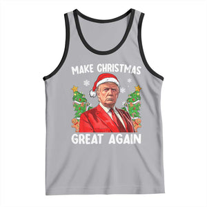 Funny Santa Trump 2024 Tank Top Make Christmas Great Again TS02 Athletic Heather Black Print Your Wear