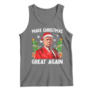 Funny Santa Trump 2024 Tank Top Make Christmas Great Again TS02 Black Heather Print Your Wear