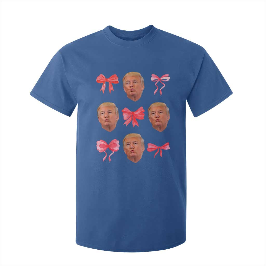 Trump Girl 2024 T Shirt For Kid 47th President Pink Coquette Bow Girly Y2K TS02 Royal Blue Print Your Wear