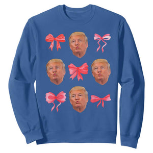 Trump Girl 2024 Sweatshirt 47th President Pink Coquette Bow Girly Y2K TS02 Royal Blue Print Your Wear