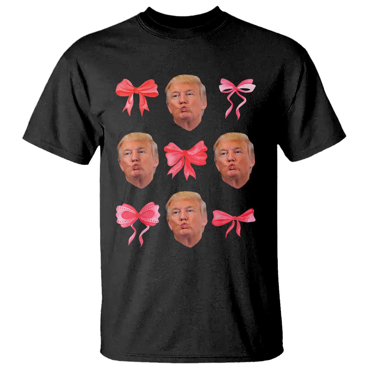Trump Girl 2024 T Shirt 47th President Pink Coquette Bow Girly Y2K TS02 Black Print Your Wear