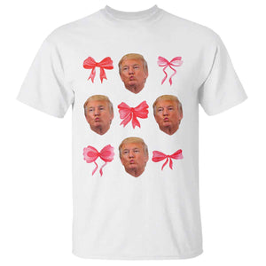 Trump Girl 2024 T Shirt 47th President Pink Coquette Bow Girly Y2K TS02 White Print Your Wear