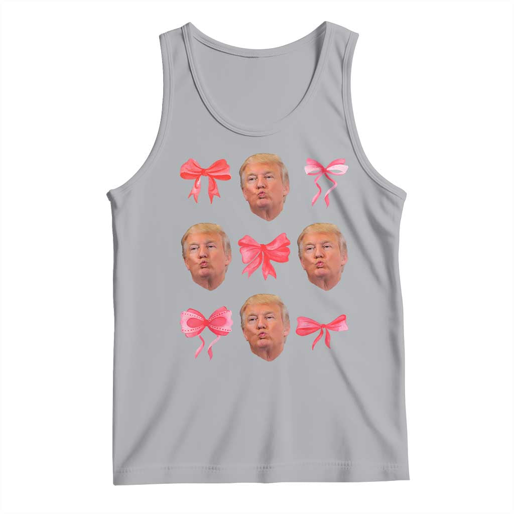 Trump Girl 2024 Tank Top 47th President Pink Coquette Bow Girly Y2K TS02 Athletic Heather Print Your Wear