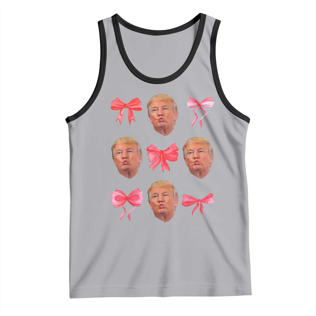 Trump Girl 2024 Tank Top 47th President Pink Coquette Bow Girly Y2K TS02 Athletic Heather Black Print Your Wear