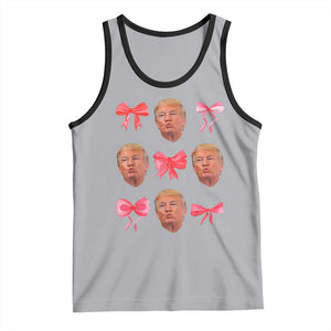 Trump Girl 2024 Tank Top 47th President Pink Coquette Bow Girly Y2K TS02 Athletic Heather Black Print Your Wear