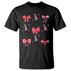 Trump Girl 2024 T Shirt 47th President Dancing Pink Coquette Bow Girly Y2K TS02 Black Print Your Wear