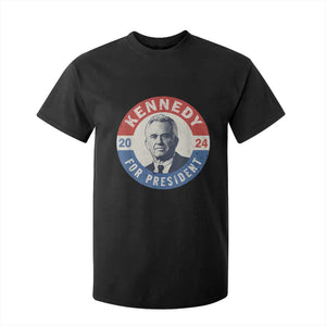 RFK Jr Kennedy 2024 T Shirt For Kid For President Vintage Button TS02 Black Print Your Wear