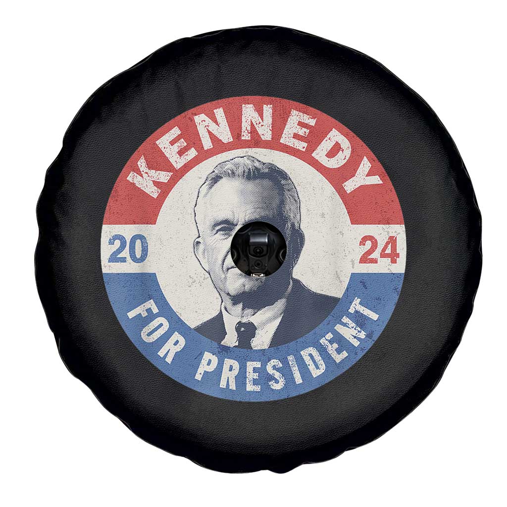 RFK Jr Kennedy 2024 Spare Tire Cover For President Vintage Button TS02 Print Your Wear
