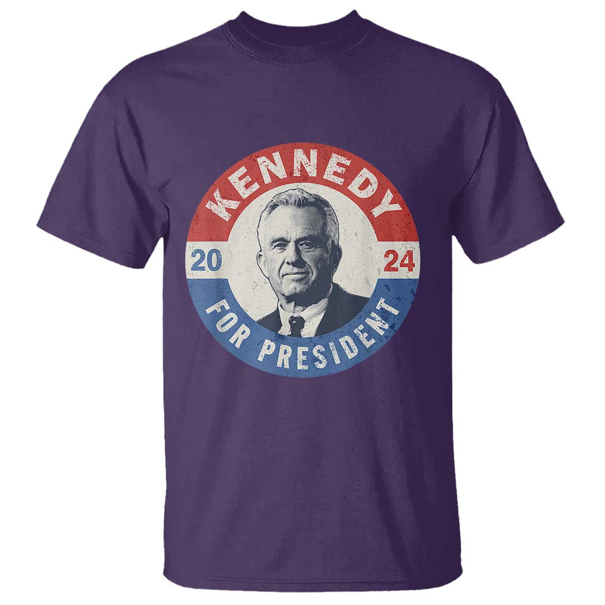 RFK Jr Kennedy 2024 T Shirt For President Vintage Button TS02 Purple Print Your Wear