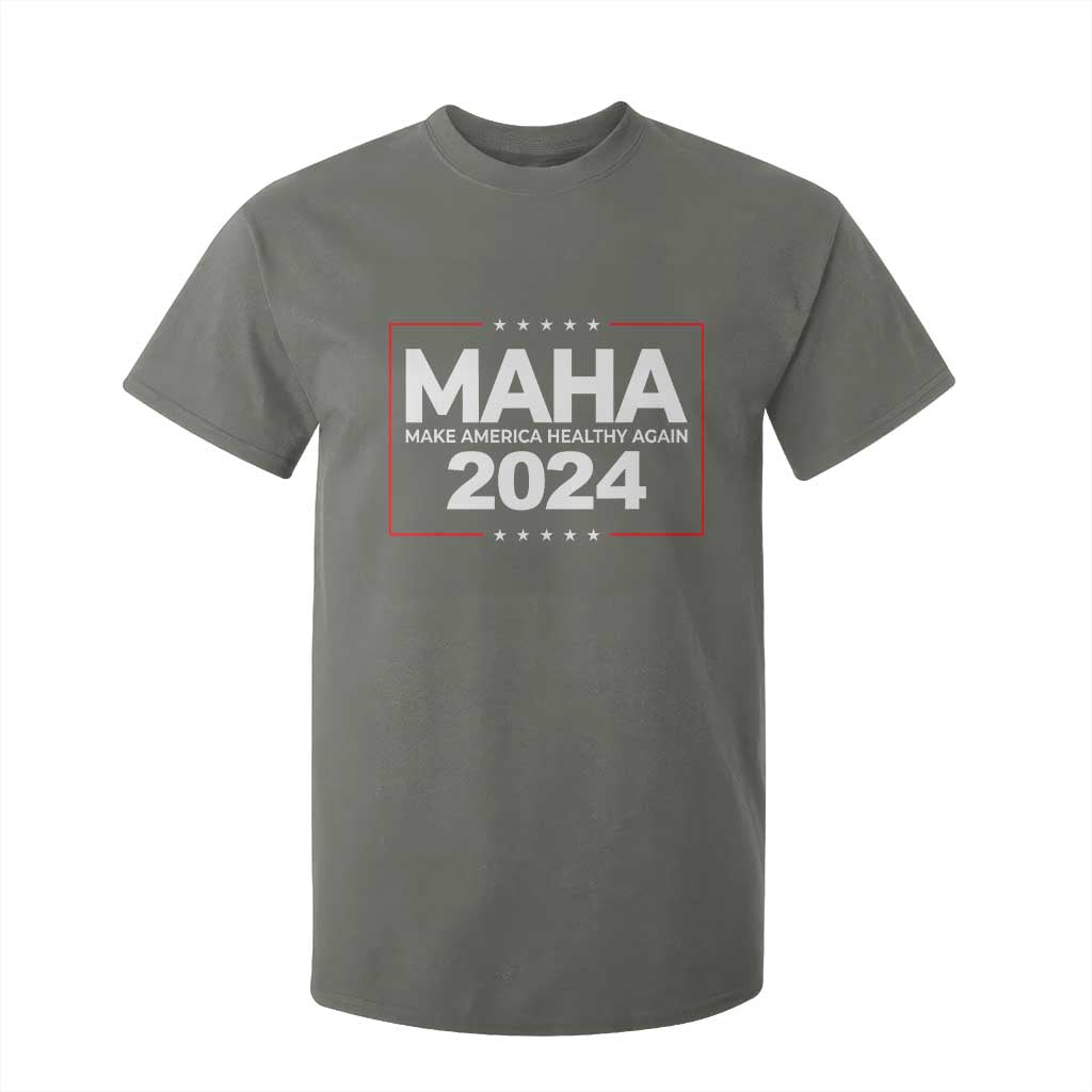 RFK Jr Kennedy 2024 T Shirt For Kid MAHA Make America Healthy Again TS02 Military Green Print Your Wear