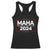 RFK Jr Kennedy 2024 Racerback Tank Top MAHA Make America Healthy Again TS02 Black Print Your Wear