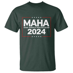 RFK Jr Kennedy 2024 T Shirt MAHA Make America Healthy Again TS02 Dark Forest Green Print Your Wear