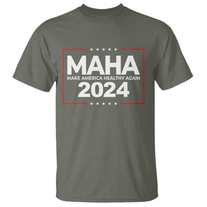 RFK Jr Kennedy 2024 T Shirt MAHA Make America Healthy Again TS02 Military Green Print Your Wear