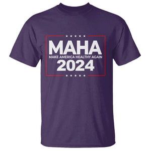 RFK Jr Kennedy 2024 T Shirt MAHA Make America Healthy Again TS02 Purple Print Your Wear