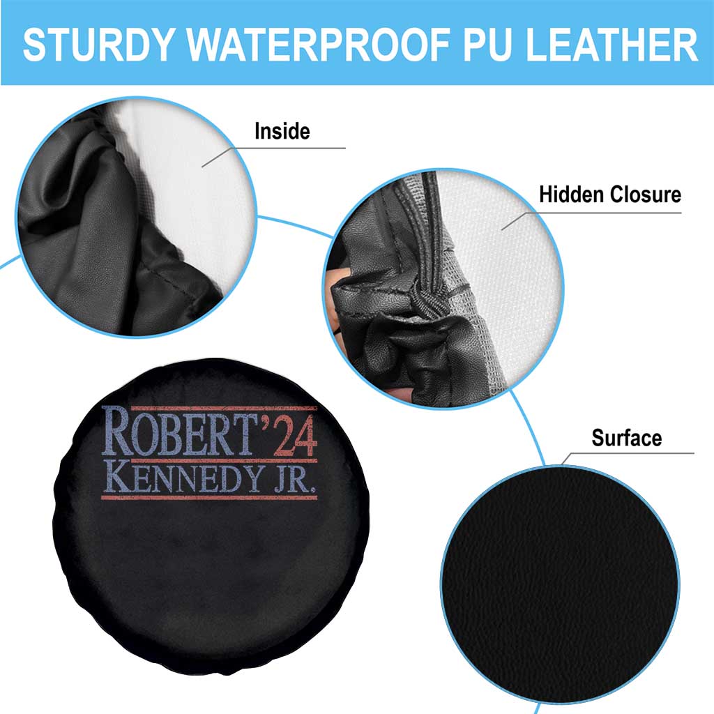 RFK Jr Kennedy 2024 Spare Tire Cover Distressed Robert Kennedy Jr. 24 TS02 Print Your Wear