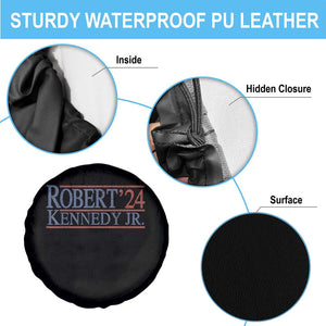 RFK Jr Kennedy 2024 Spare Tire Cover Distressed Robert Kennedy Jr. 24 TS02 Print Your Wear