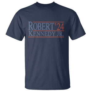 RFK Jr Kennedy 2024 T Shirt Distressed Robert Kennedy Jr. 24 TS02 Navy Print Your Wear