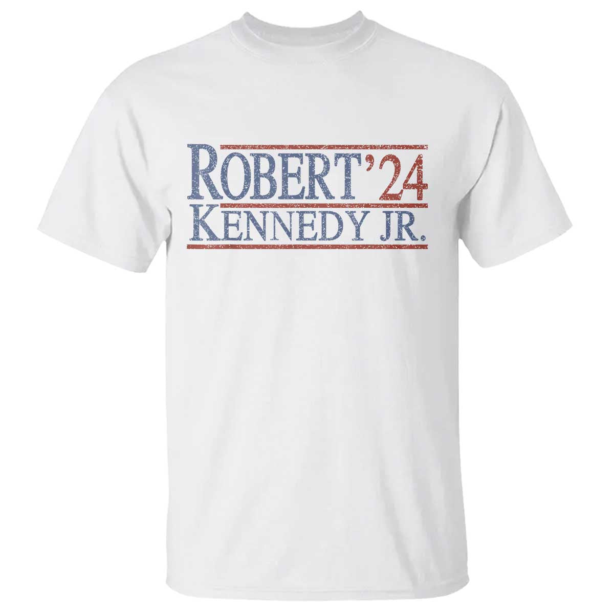 RFK Jr Kennedy 2024 T Shirt Distressed Robert Kennedy Jr. 24 TS02 White Print Your Wear