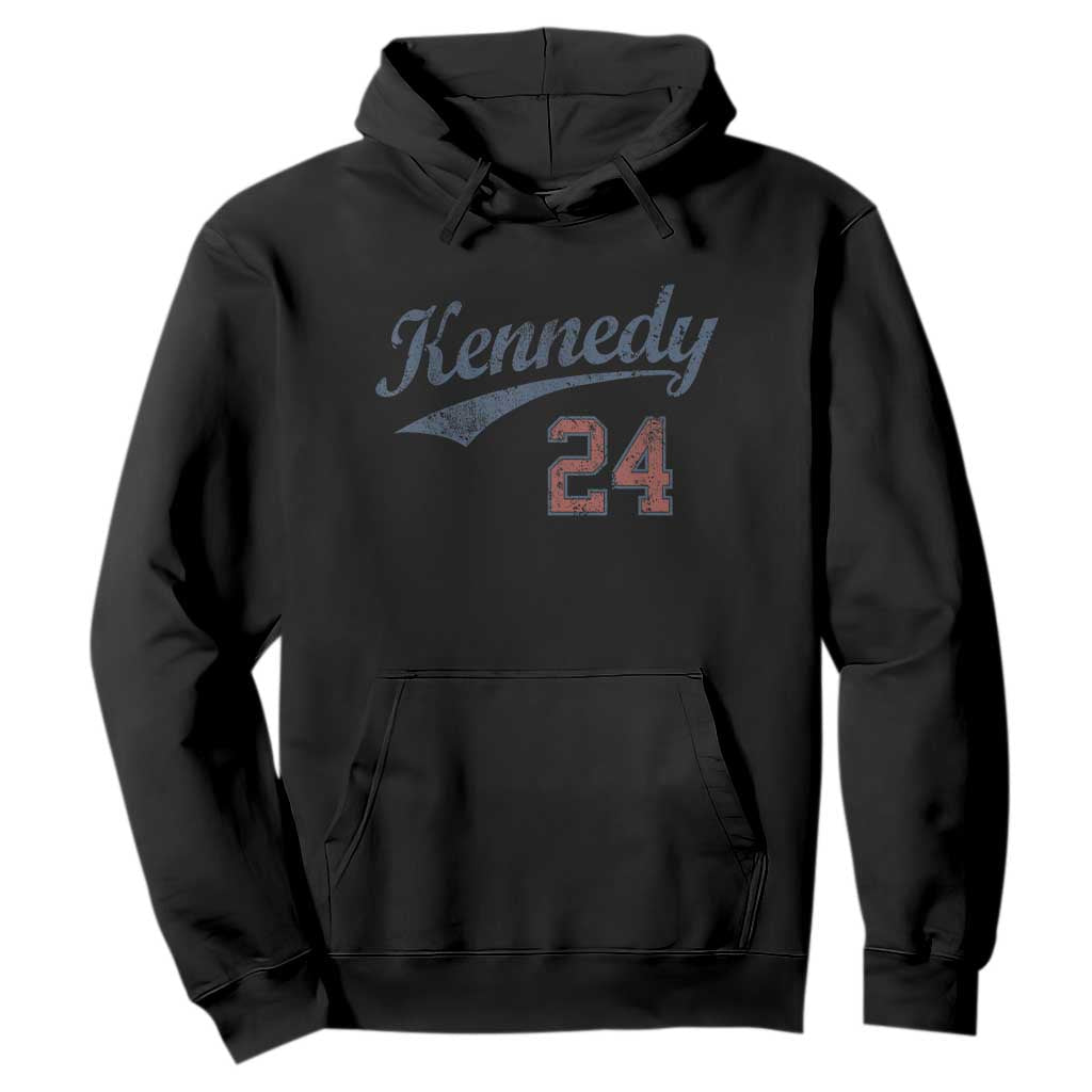 RFK Jr Kennedy 2024 Hoodie Team Kennedy 24 Vintage TS02 Black Print Your Wear