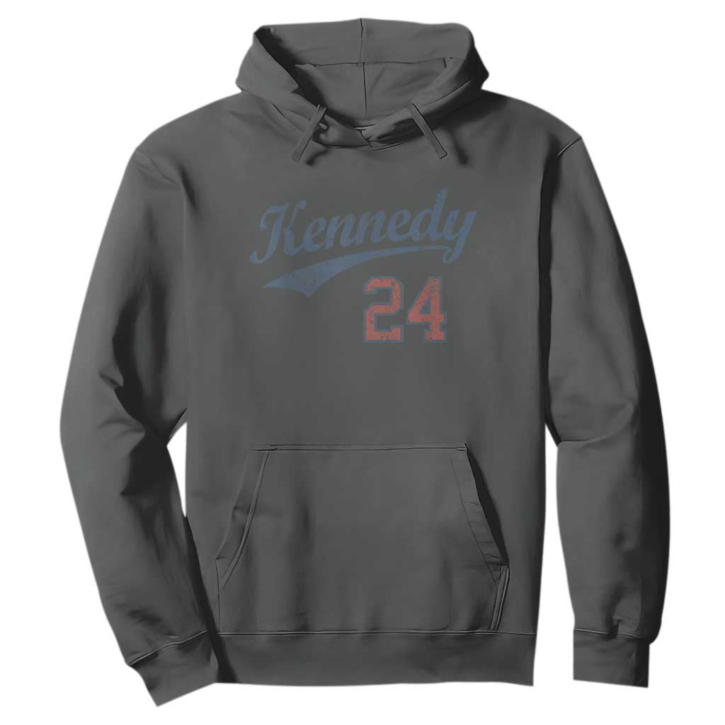 RFK Jr Kennedy 2024 Hoodie Team Kennedy 24 Vintage TS02 Dark Heather Print Your Wear