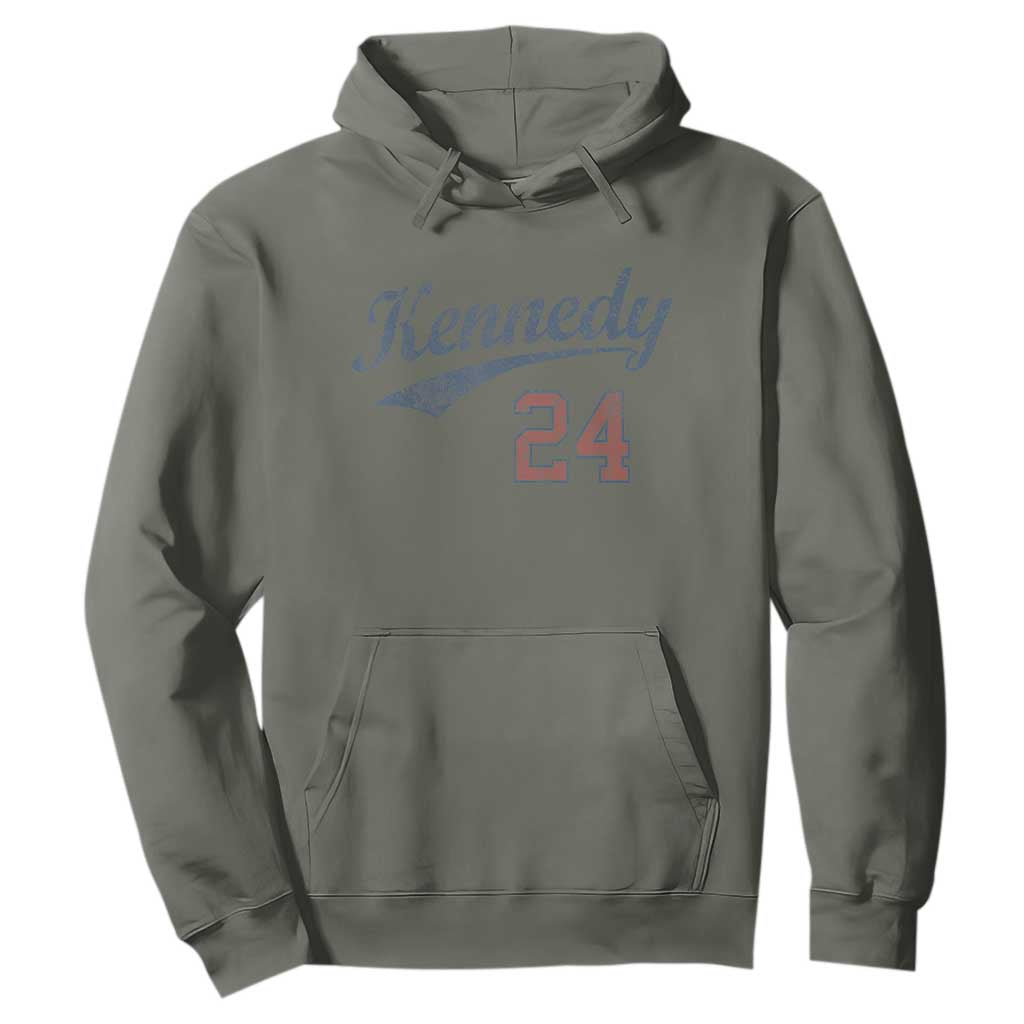 RFK Jr Kennedy 2024 Hoodie Team Kennedy 24 Vintage TS02 Military Green Print Your Wear