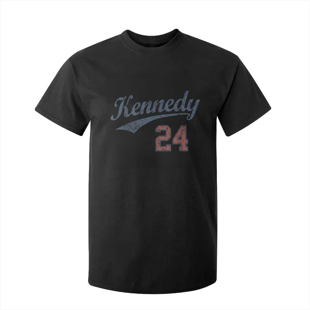 RFK Jr Kennedy 2024 T Shirt For Kid Team Kennedy 24 Vintage TS02 Black Print Your Wear