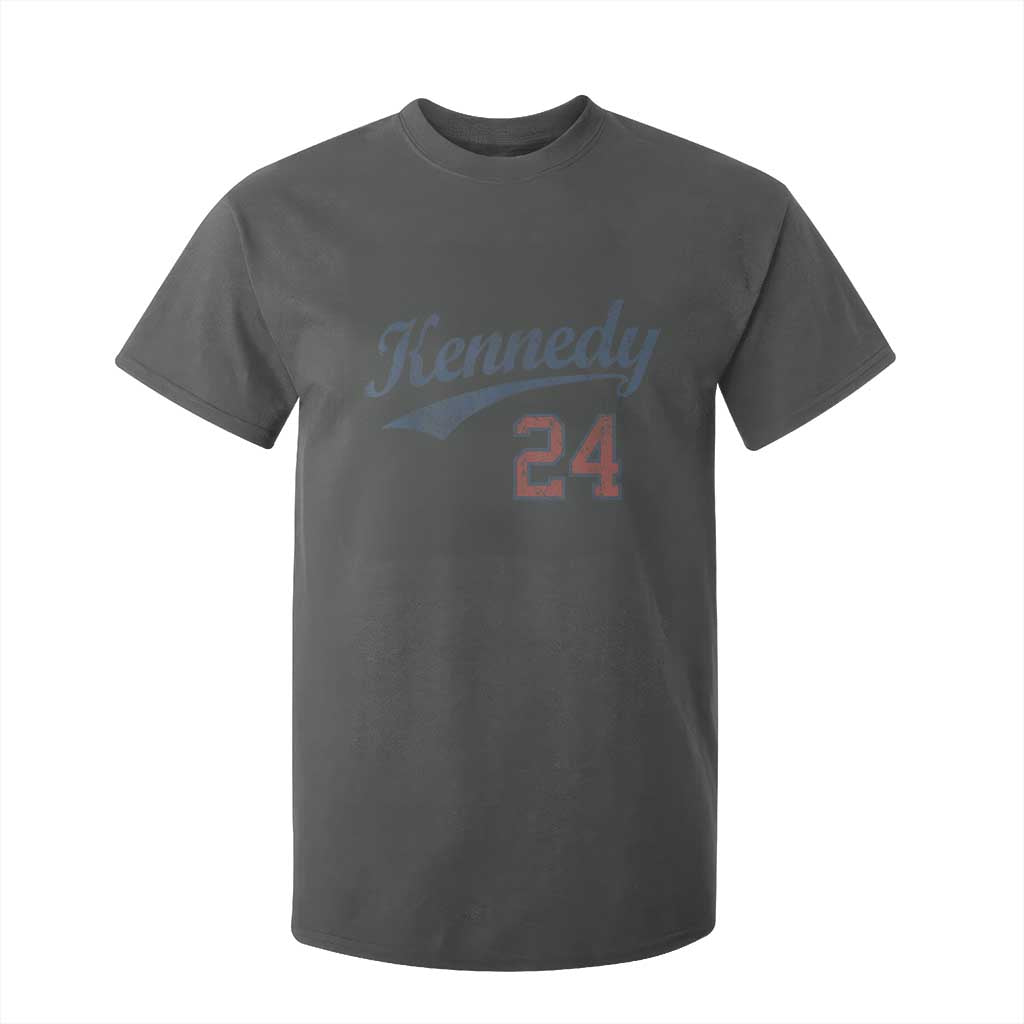 RFK Jr Kennedy 2024 T Shirt For Kid Team Kennedy 24 Vintage TS02 Dark Heather Print Your Wear