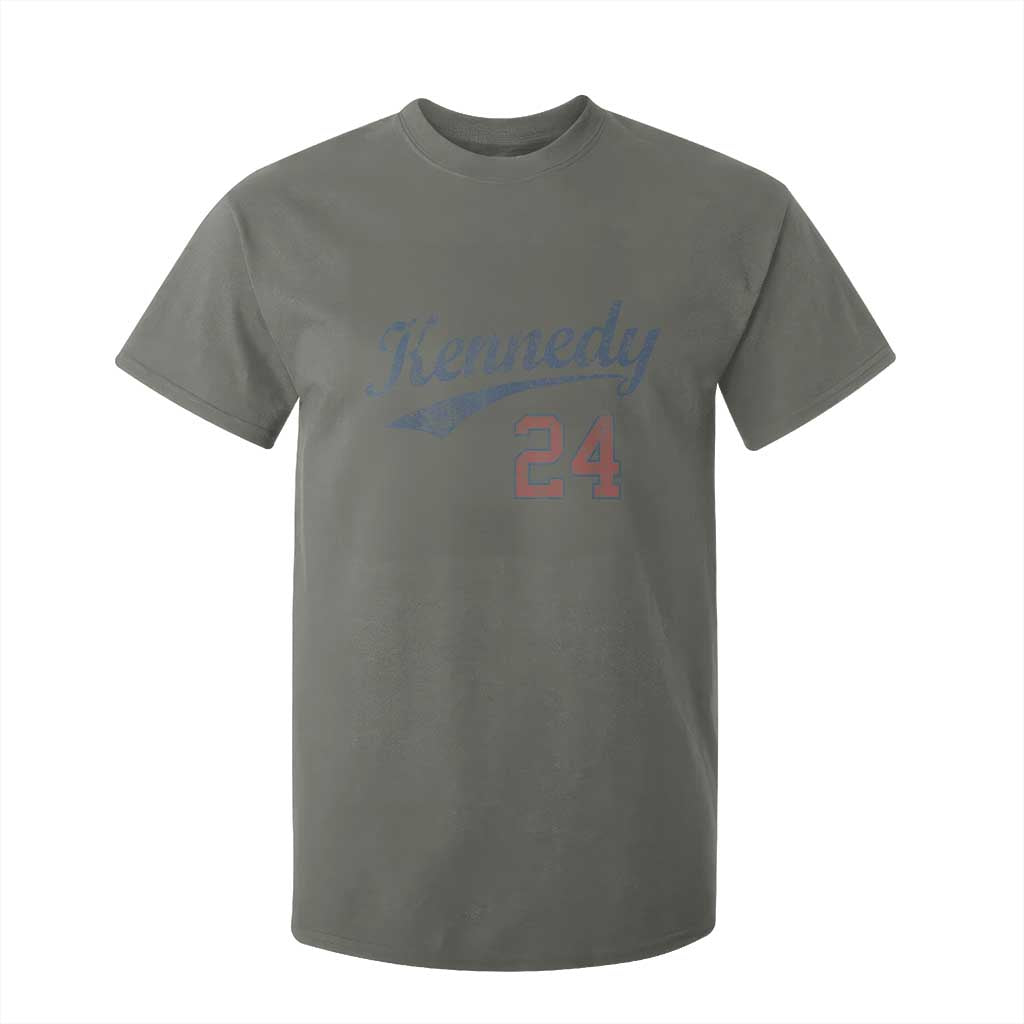 RFK Jr Kennedy 2024 T Shirt For Kid Team Kennedy 24 Vintage TS02 Military Green Print Your Wear