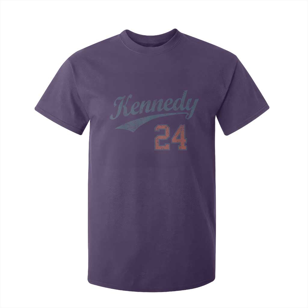 RFK Jr Kennedy 2024 T Shirt For Kid Team Kennedy 24 Vintage TS02 Purple Print Your Wear